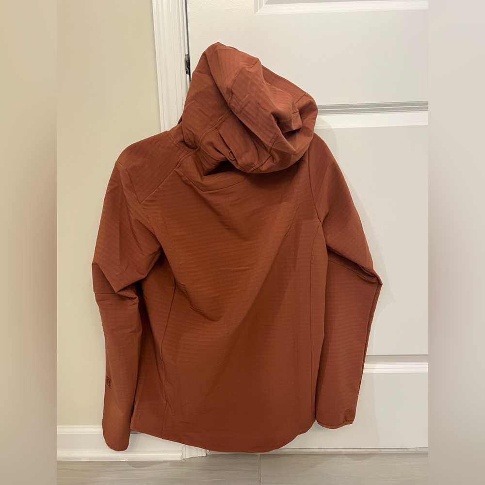 NWT Patagonia Men’s R1 TechFace Brown Hooded Jacket S - Picture 2 of 5